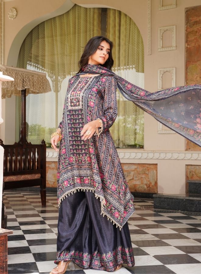 Elegant Black Ethnic Ensemble