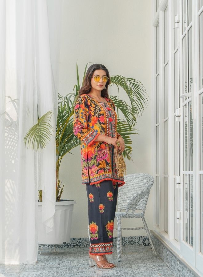 Bold Multicolor Printed Ensemble