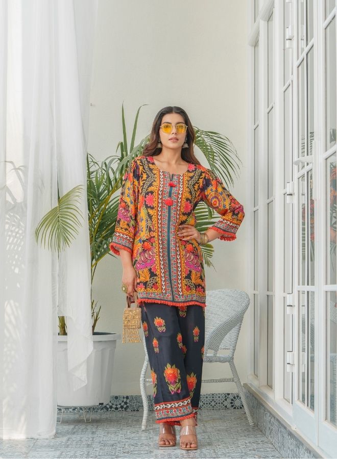 Bold Multicolor Printed Ensemble
