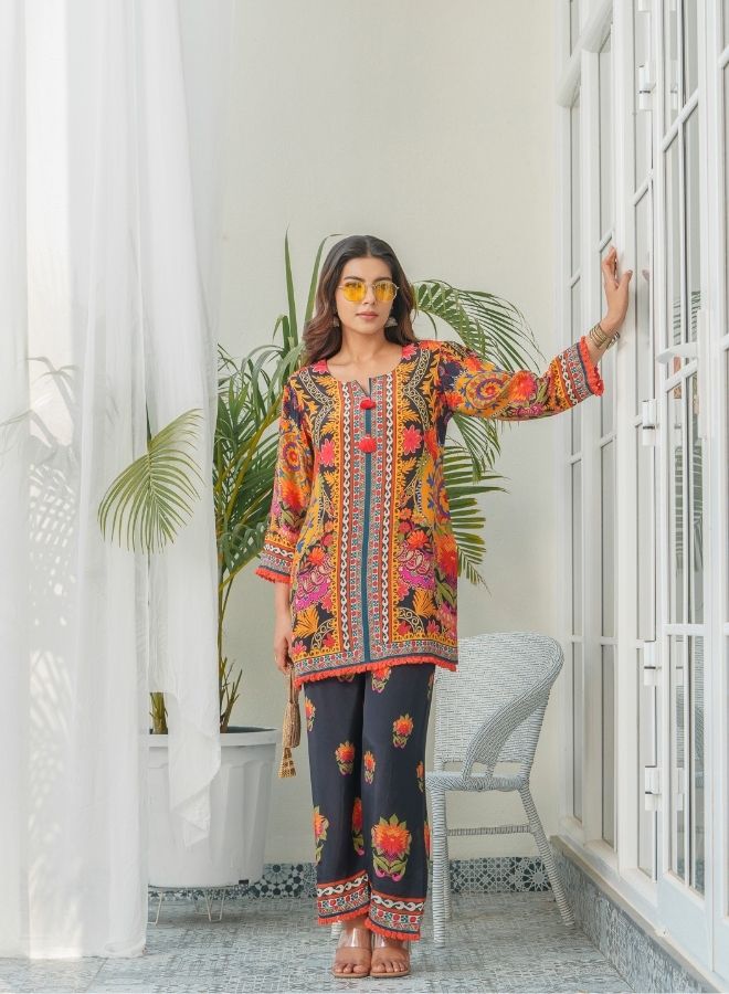 Bold Multicolor Printed Ensemble