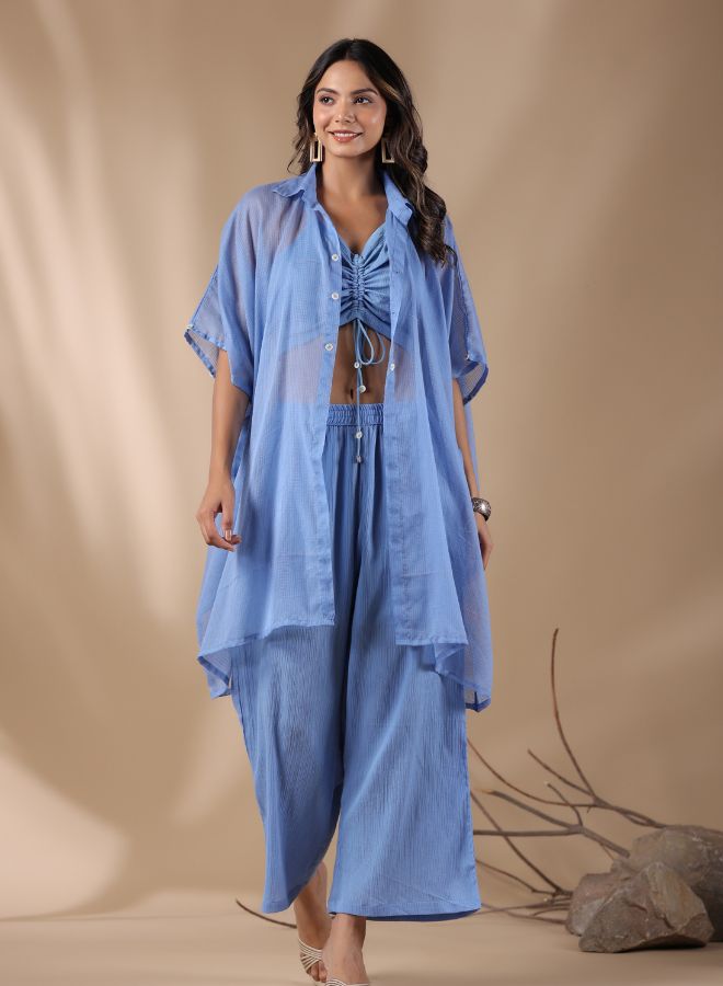 Turquoise Three-Piece Co-ord Set