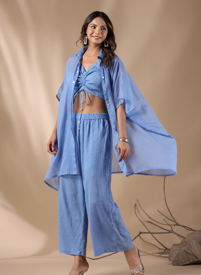 Turquoise Three-Piece Co-ord Set