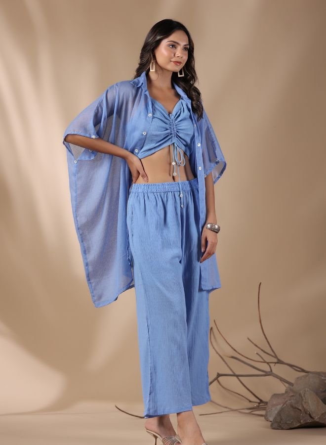 Turquoise Three-Piece Co-ord Set