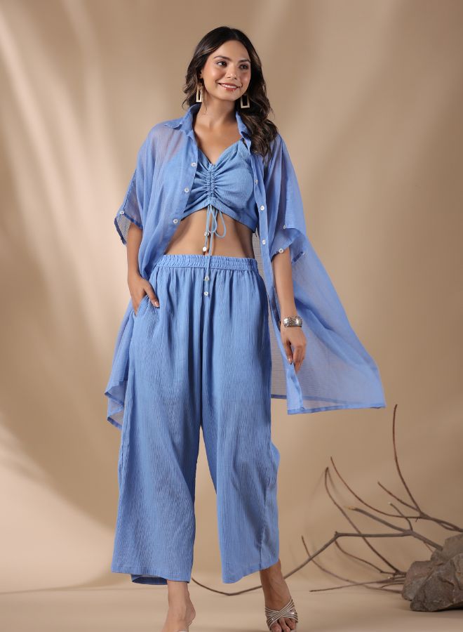 Turquoise Three-Piece Co-ord Set