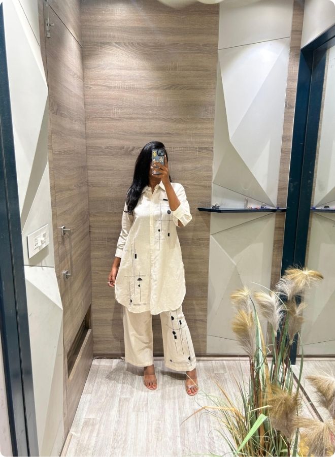 Women's Embroidered Co-ord Set