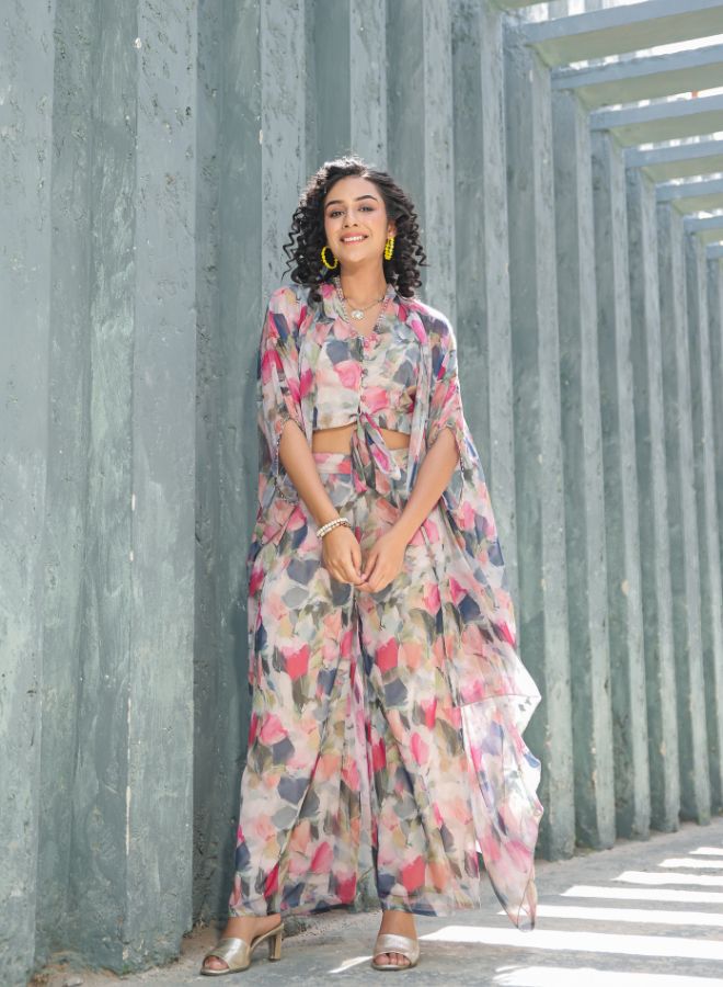 Pink Floral Print Co-ord Set