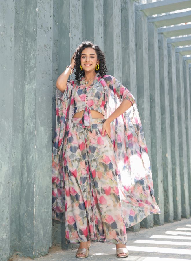 Pink Floral Print Co-ord Set
