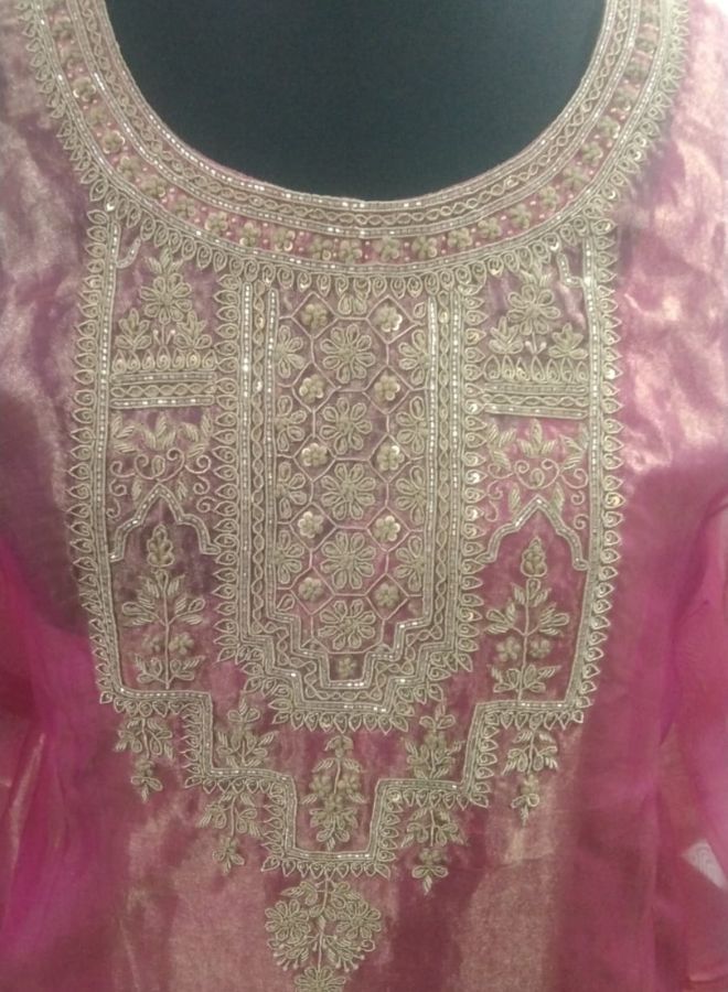 Rani Kaftan with Intricate Silver Embroidery