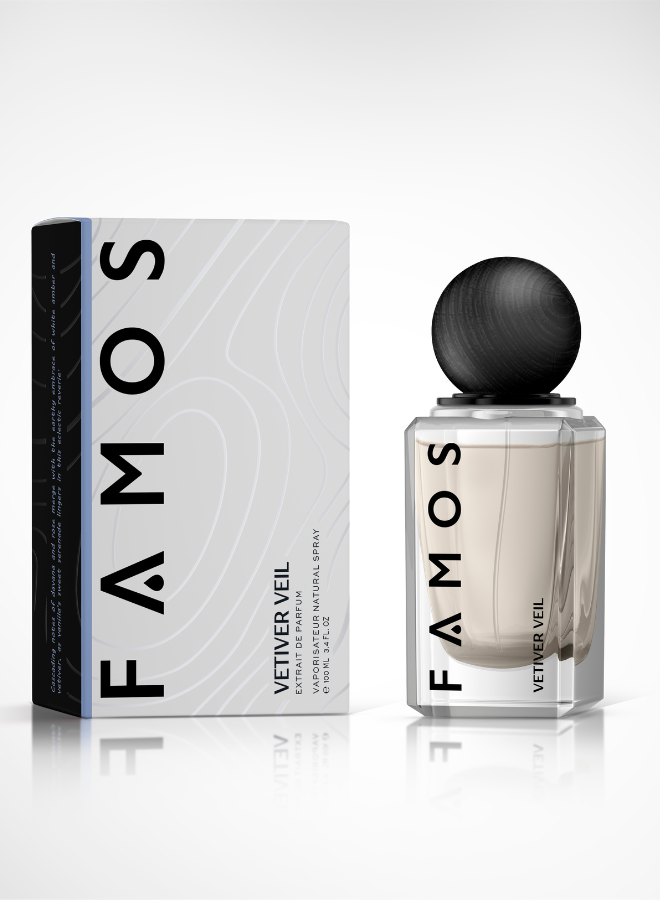 FAMOS VETIVER VEIL A floral woody musk that whispers sensuality and mystery