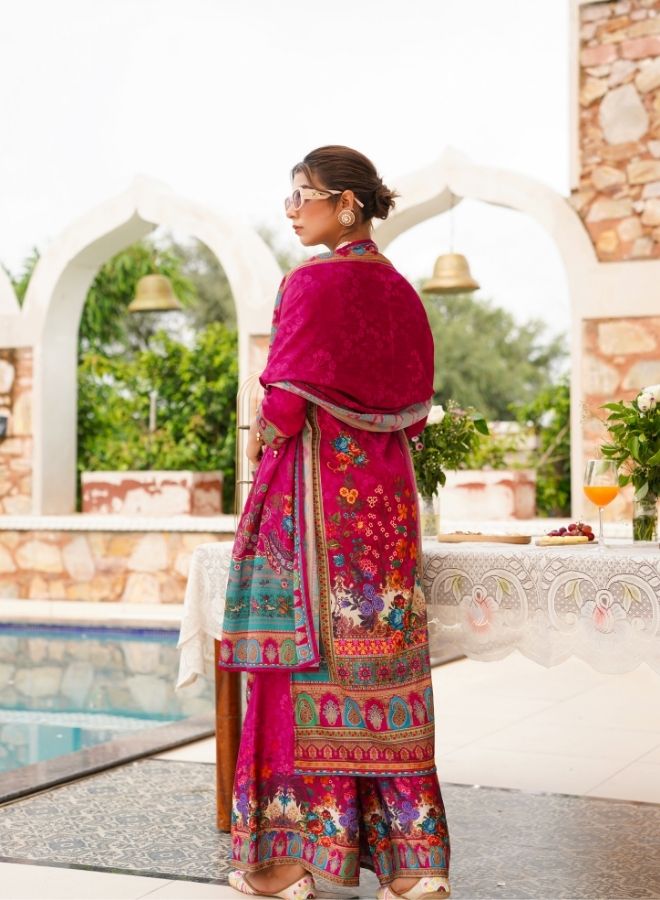 Rani Pink Floral Printed Suit Set