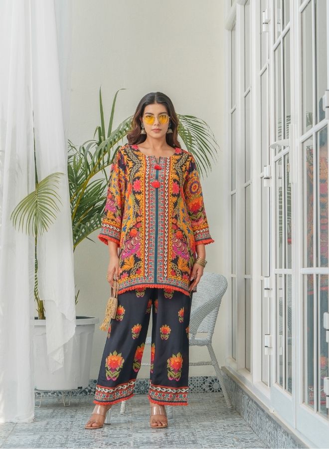 Bold Multicolor Printed Ensemble