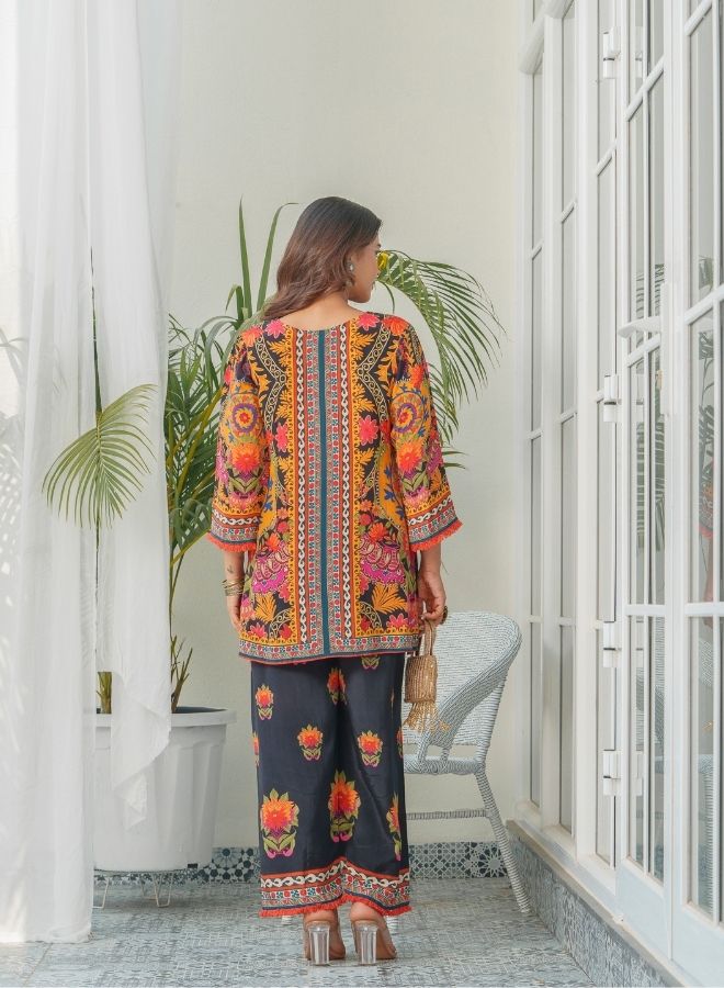 Bold Multicolor Printed Ensemble