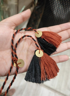 Boho Black Printed Cotton Suit