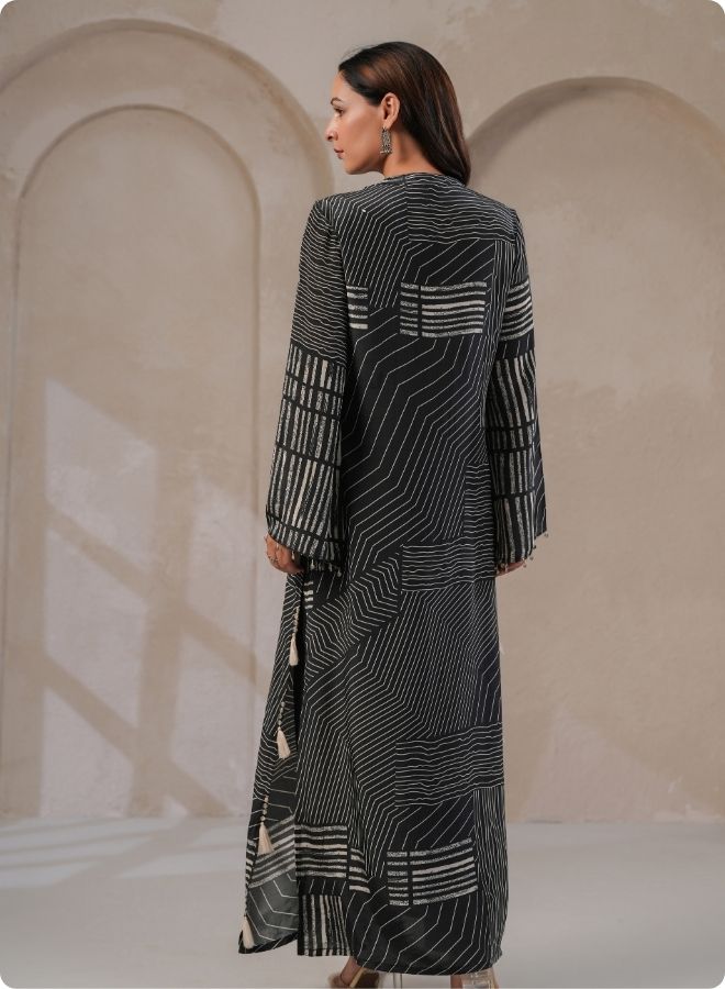 Modern Black & White Geometric Coord Set