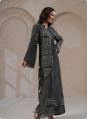Modern Black & White Geometric Coord Set