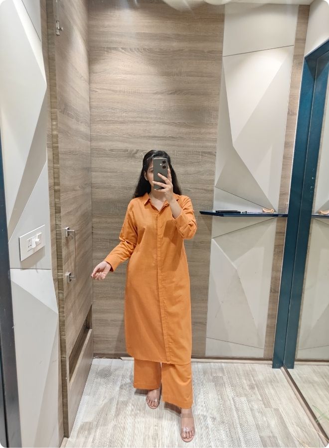 Solid Rust Orange Co-Ord Set