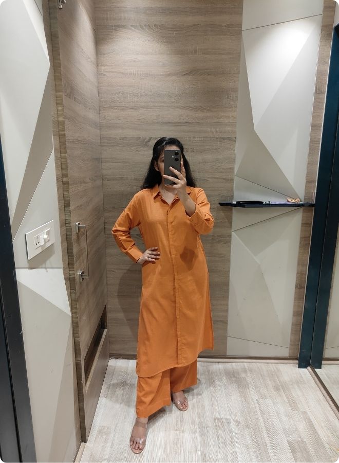 Solid Rust Orange Co-Ord Set