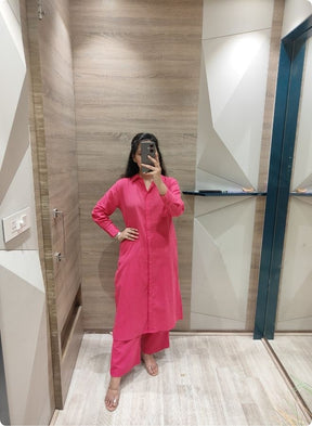 Solid Mustard Orange Co-Ord Set