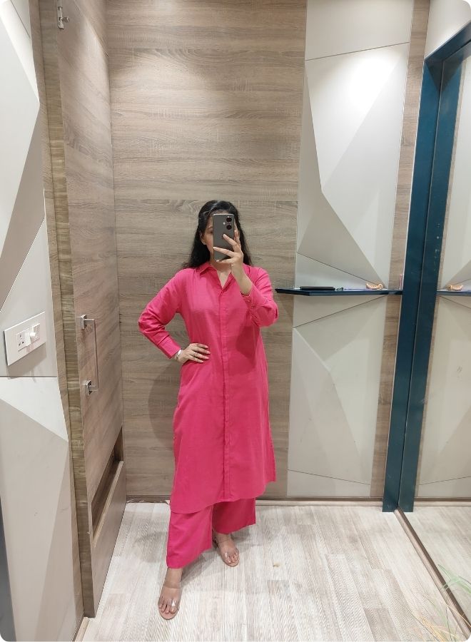 Solid Mustard Orange Co-Ord Set