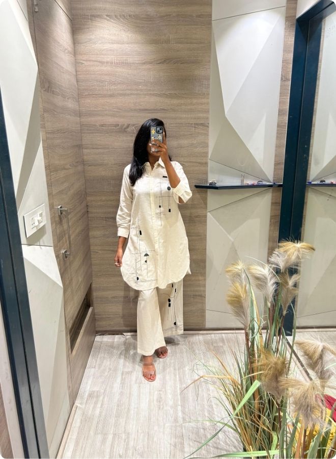 Women's Embroidered Co-ord Set