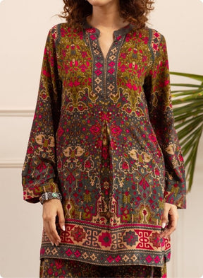Multicolor Printed Kurta Set