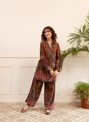 Multicolor Printed Kurta Set