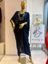 Blue Printed Kaftan