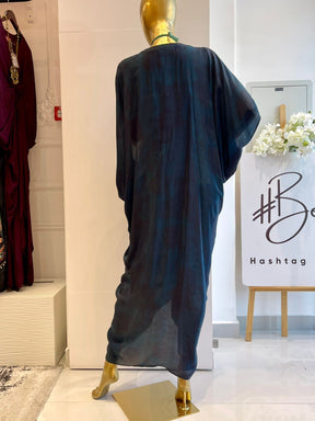 Blue Printed Kaftan