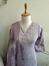 Grey Embroidered Women Kurta Set