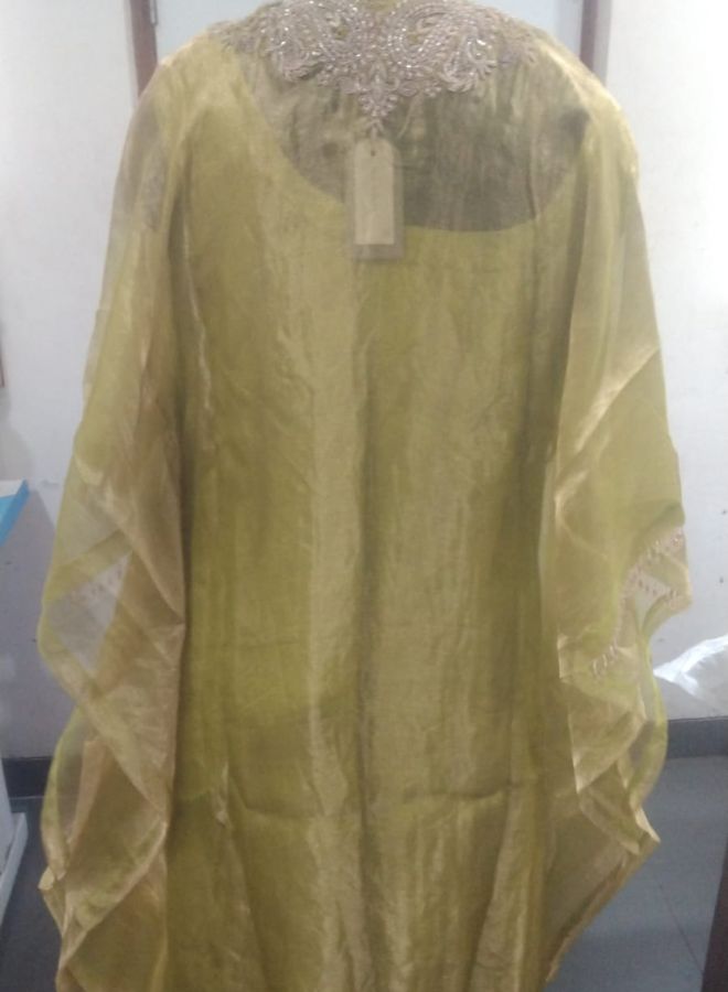 Olive Green Embroidered Kurta Set
