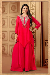 Rani Embroidered Women Kurta And Palazzo