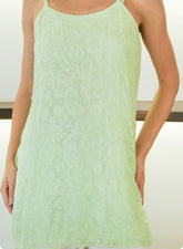 Pista green Floral Embroidered Sleeveless Kurti