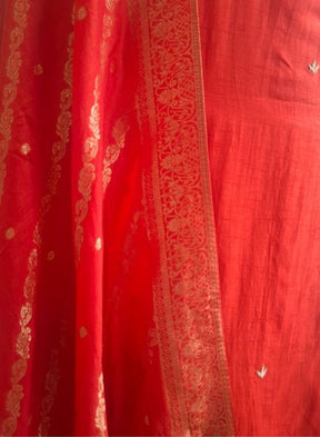 Elegant Rust Ethnic Kurta Set