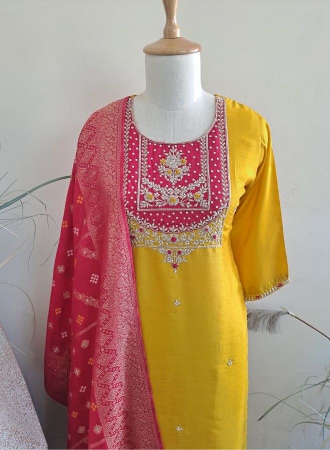Vibrant Mustard Kurta Set