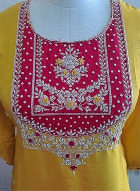 Vibrant Mustard Kurta Set