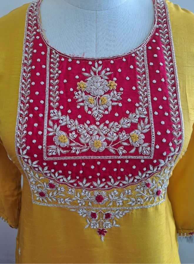 Vibrant Mustard Kurta Set