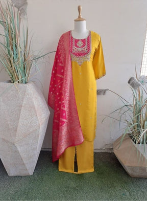 Vibrant Mustard Kurta Set