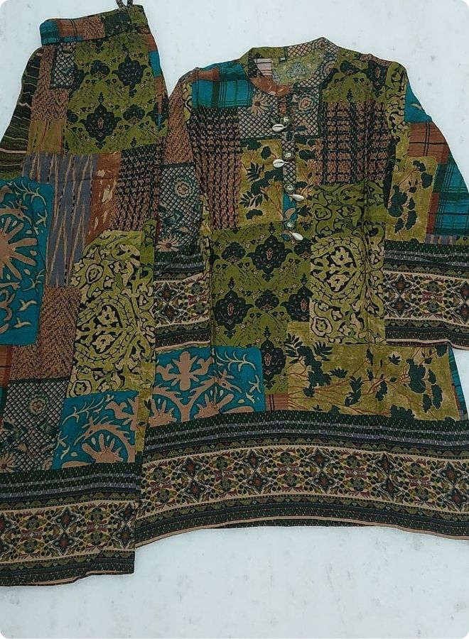 Green Printed Co-ord Set