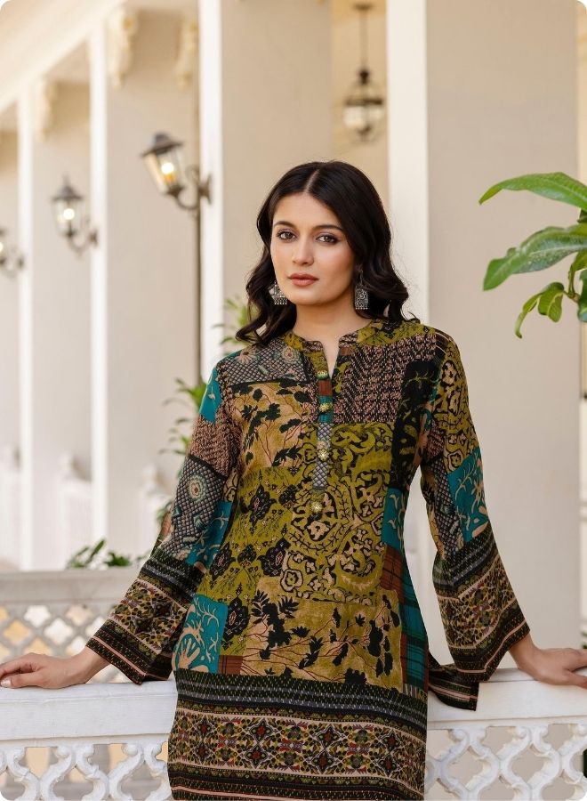 Green Printed Co-ord Set