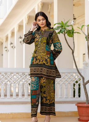 Green Printed Co-ord Set