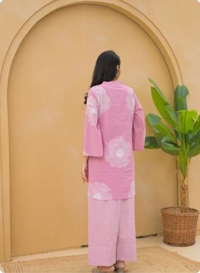 Pink Printed Kurta & Pant Set