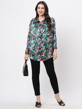 Loose Fit Shirt With Button Down Front In Resort Wear Print.